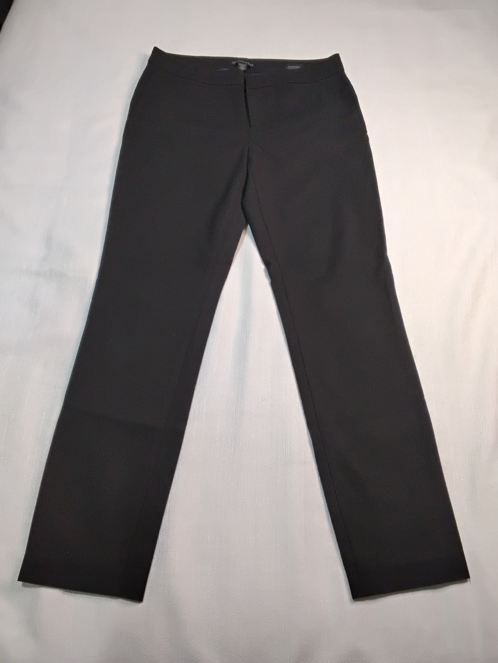 Saks Fifth Avenue Black 5th Ave Slim Straight-Leg Women's Pants Sz 4.